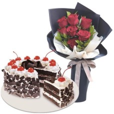 Roses with Blackforest cake